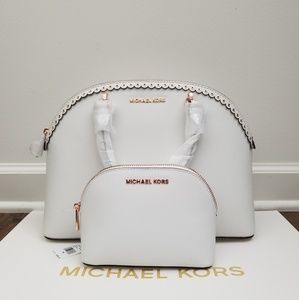 New Michael Kors Emmy Satchel and Pouch